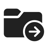 Folder Move SVG Icon